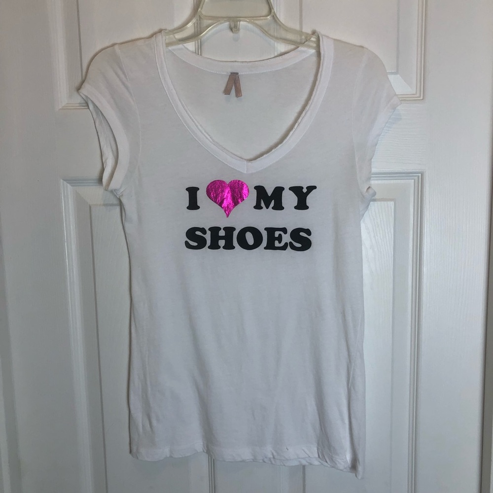 MAX I ❤️ My Shoes T-Shirt. Size L  Junior
